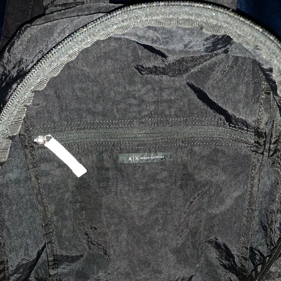 Armani Exchange AX Logo Backpack in Black - Picture 4 of 6